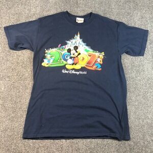 Walt Disney World 2007 Mickey Mouse Donald Goofy Stitch T-Shirt Large
